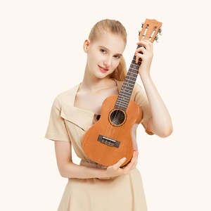 Ukelele de Concierto de 23 Pulgadas, Tapa de Caoba Sólida, Guitarra Hawaiana, Venta al por Mayor de Fábrica, Logotipo Personalizado OEM, Profesional - Product Image 2