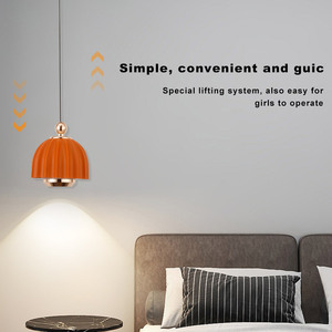 Bắc Âu tối giản thanh đèn chùm ánh sáng mặt dây chuyền có thể điều chỉnh chiều cao cho đầu giường phòng ăn nhà hàng khách sạn trung tâm mua sắm - Product Image 3