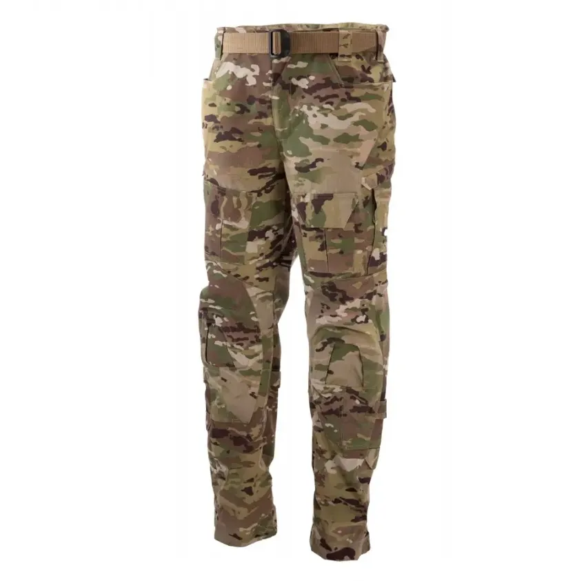 Calças camufladas masculinas com punho de chuva tactical ACU Cargo Calças de guarda de segurança para caça ao ar livre Bdu para treinamento com joelheiras