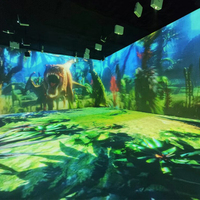 Projection d'expérience immersive 3d Système holographique Cartographie Capteur de projection multicanal Projection interactive du sol