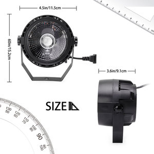 U'King UV PAR Light COB LED DJ Stage Effect Lighting Blacklight avec télécommande 7 CH DMX Sound Activated for Disco KTV Party Wedding - Product Image 3