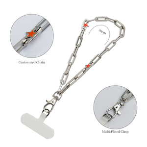 Tùy Chỉnh Thanh Lịch Kim Loại Điện Thoại Vòng Tay Ngắn/Dài Dây Buộc Bling Điện Thoại Quyến Rũ Dây Đeo Với An Toàn & Phong Cách Thiết Kế Cho Các Trường Hợp Điện Thoại - Product Image 6