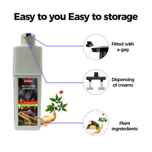 Joynna Champú y Acondicionador <span class=keywords><strong>de</strong></span> <span class=keywords><strong>Color</strong></span> Permanente para el <span class=keywords><strong>Cabello</strong></span> 3 en 1 Rojo Borgoña Marrón <span class=keywords><strong>Canela</strong></span> Cubre las Canas Fórmula Nutritiva en Crema - Product Image 3