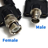 Adaptateur BNC mâle-femelle Q9 BNC vers prise banane 2,4 mm pour prise de surveillance