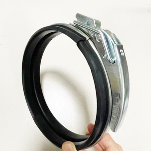 100mm nhanh chóng phù hợp với ống mạ kẽm kẹp đòn bẩy khóa phát hành kẹp kim loại vòng mỏng cho ống dẫn tròn trong bộ sưu tập bụi - Product Image 6