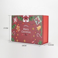 2024 Design personnalisé emballage de Noël boîte-cadeau emballage en papier pliant boîtes cadeaux en carton rigide boîte-cadeau de Noël