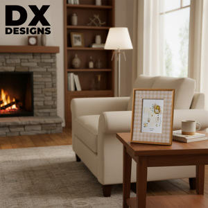 Cadre photo en bois de style farmhouse personnalisé DX Designs, 4x6 5x7 pouces, cadre photo élégant en bois pour la maison et les cadeaux de mariage - Product Image 5