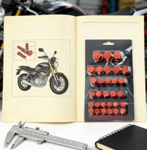 Cache-vis décoratif hexagonal pour moteur de moto et scooter, pièces de modification - Product Image 2