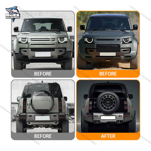 Kit de carrocería de plástico estilo OCTA para <span class=keywords><strong>Land</strong></span> <span class=keywords><strong>Rover</strong></span> <span class=keywords><strong>Defender</strong></span> L663 90 110 2019 + Kit de carrocería de arcos de rueda de capó de parachoques delantero y trasero - Product Image 3