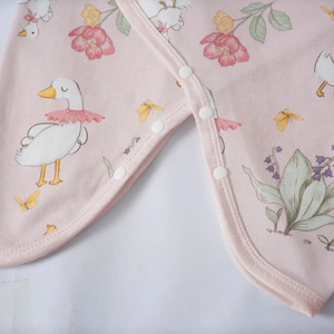 Hot Sale High Quality Skin Friendly Ribbed Pure Cotton Side Tie <strong>Newborn</strong> Wrap Clothing for <strong>Newborn</strong> Nursery <strong>Outfits</strong> - Product Image 4