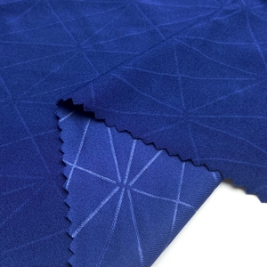 Tessuto Jersey DBP Goffrato 96% Poliestere 4% Spandex Lavorato a Maglia con Motivo Geometrico Personalizzato 160gsm DTY per Magliette - Product Image 3
