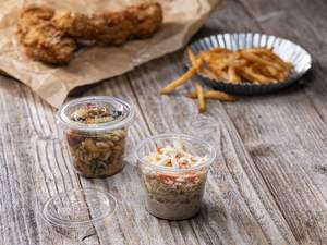 ถ้วยพลาสติกใสแบบใช้แล้วทิ้งขนาดเล็ก 5 ออนซ์ พร้อมฝาปิด 100 ชุด เส้นผ่านศูนย์กลาง 72 มม. สำหรับใส่อาหาร ซอส สไลม์ <span class=keywords><strong>ยา</strong></span> ซูเฟล่ - Product Image 3