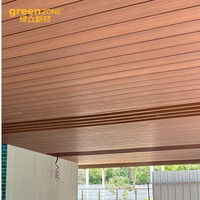 Panneau de co-extrusion WPC PVC ASA 100*12 pour plafond et mur, nouveau matériau pour la décoration extérieure