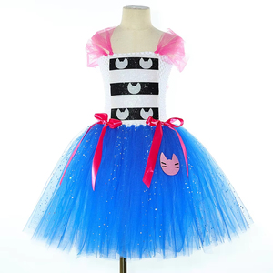 Robe de princesse en mousseline multicouche à sequins HaoLan de haute qualité pour filles, costume de cosplay <span class=keywords><strong>Gabby</strong></span> Doll pour la Journée des enfants - Product Image 3