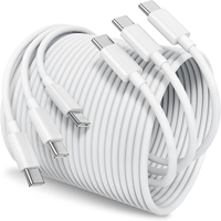 Câble de charge USB-C PD en gros pour iPhone 14/13/12/11 Pro Max et iPad, charge rapide 3A, 2M, en nylon pour connecteur