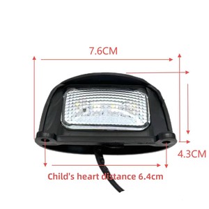 Lumière de <span class=keywords><strong>plaque</strong></span> d'immatriculation <span class=keywords><strong>LED</strong></span> 12-24V pour <span class=keywords><strong>remorque</strong></span> australienne, camping-car, camion de pompiers et véhicule spécial - Product Image 3