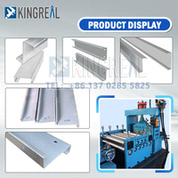 Máquina Automática de Perfilado de Rollos para la Fabricación de Perfiles de Acero Galvanizado en Forma de C, Perfiles Z, Vigas C y Vigas Z para Estructuras de Acero