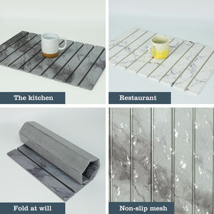 Grifo de secado rápido 40*60Cm Piso 60X90 Cm Secado rápido Diatomita Plegable Secado de platos Alfombrilla de piedra de baño para fregadero de cocina - Product Image 3