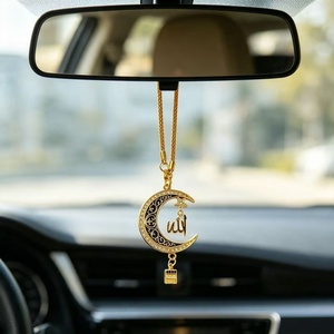 Pendentif de voiture minimaliste en métal, motif ciel étoilé, orné de diamants, à suspension directe, pour rétroviseur, style Asie du Sud-Est, pour le marché international - Product Image 4