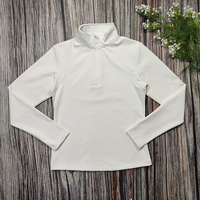 Nouvelle couche de Base d'équitation en peluche d'hiver, demi-fermeture éclair, mince et chaud, couche de Base équestre, vêtements équestres en polaire pour femmes