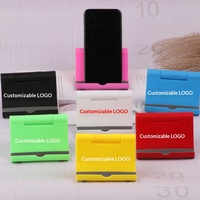 Support de téléphone et tablette portable pliable multi-angles antidérapant en PP+PVC avec logo personnalisé