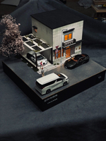 Fait à la main 20*20*18cm rétro bâtiment Gundam Diorama personnalisé 1/64 échelle Miniature pour bac à sable photographie passe-temps vitrines