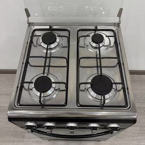 Cuisinière à gaz traditionnelle autoportante de haute qualité 50x50cm à 4 brûleurs avec couvercle en verre et four pour usage domestique - Product Image 5