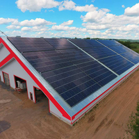 Panneau solaire monocristallin haute efficacité 325W, module PV PERC, demi-cellule, pour système de toiture