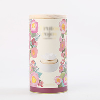 Boîte de rangement artisanale créative avec motif floral imprimé et estampage à chaud, pour thé parfumé et épices, idéale pour l'emballage cadeau ou le rangement, par Sweet Garden Aromatherapy.