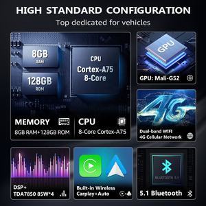 Autoradio Gerllish DSP Android Auto GPS Mirror Link avec garantie d'un an pour Cayman <span class=keywords><strong>911</strong></span> 987 Boxster 997 - Product Image 4