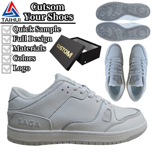 Fabricant de Chaussures Personnalisées Baskets en Cuir Tendance LOGO Créateur Chaussures de Basket Décontractées pour Hommes Style Marche Chaussures de Skateboard - Product Image 1