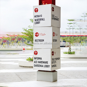 Signalétique LED lumineuse pour centre commercial et garage, signalétique au sol, affichage vertical extérieur, avis public, signalétique directionnelle - Product Image 1