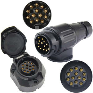 Prise de <span class=keywords><strong>remorque</strong></span> à prix attractif <span class=keywords><strong>Adaptateur</strong></span> de 12 prises de <span class=keywords><strong>remorque</strong></span> de l'OTAN 12v 24v 7pin 13pin Prise de <span class=keywords><strong>remorque</strong></span> durable à <span class=keywords><strong>7</strong></span> voies - Product Image 4