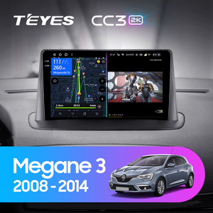 Autoradio multimédia vidéo GPS TEYES CC3 2K pour Renault <span class=keywords><strong>Megane</strong></span> 3 2008 - 2014, navigation stéréo, pas de 2din 2 Din Dvd - Product Image 2