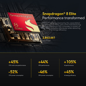 สมาร์ทโฟน POCO F7 Ultra 5G รุ่น Global หน้าจอ 6.67 นิ้ว 2K ชิปประมวลผล Snapdragon 8 Octa Core กล้องระดับเอลีท 50MP แบตเตอรี่ 5300mAh ชาร์จเร็ว 120W มาตรฐานกันน้ำกันฝุ่น IP68 รองรับ NFC - Product Image 4