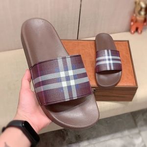 Designer <b>Shoes</b> Factory Sales Summer Plaid Printing <b>Flat</b> Slippers Checkered Pattern Beach <b>Flat</b> Outdoor Durable Slippers for Women - Product Image 4