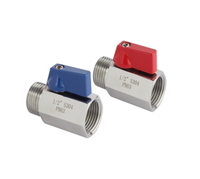 Robinet à bille miniature Rightpower ZF-2022, filetage femelle et mâle