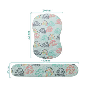 แผ่นรองเมาส์ PORON คลาวด์แบบกำหนดเองใหม่แผ่นรองคีย์บอร์ดด้านล่างกันลื่นรองรับสายรัดข้อมือแผ่นรองเมาส์เล่นเกมสำหรับสำนักงาน - Product Image 6