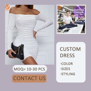 Vestido de mujer 7778 con cuello halter, falda plisada de cadera, cintura natural, tejido digital para fiesta o ocio - Product Image 3