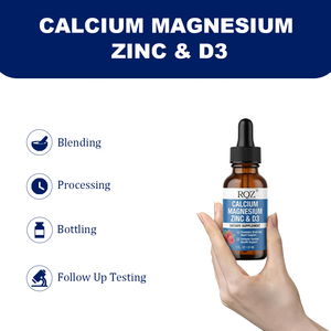 Integratore Liquido OEM/ODM per Adulti con Calcio, Magnesio, Zinco e Vitamina D3 - Supporto per Cervello/Cuore e Sistema Immunitario, Dose 2ml, Confezione da 30ML (1 FL OZ), Fornitura all'Ingrosso - Product Image 4