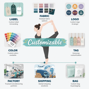 Pantalones de Yoga con Forro Polar Cálido para <span class=keywords><strong>Mujer</strong></span>, con Logotipo Personalizado, de Cintura Alta, Pierna Ancha, Térmicos, para Gimnasio y Entrenamiento - Product Image 5