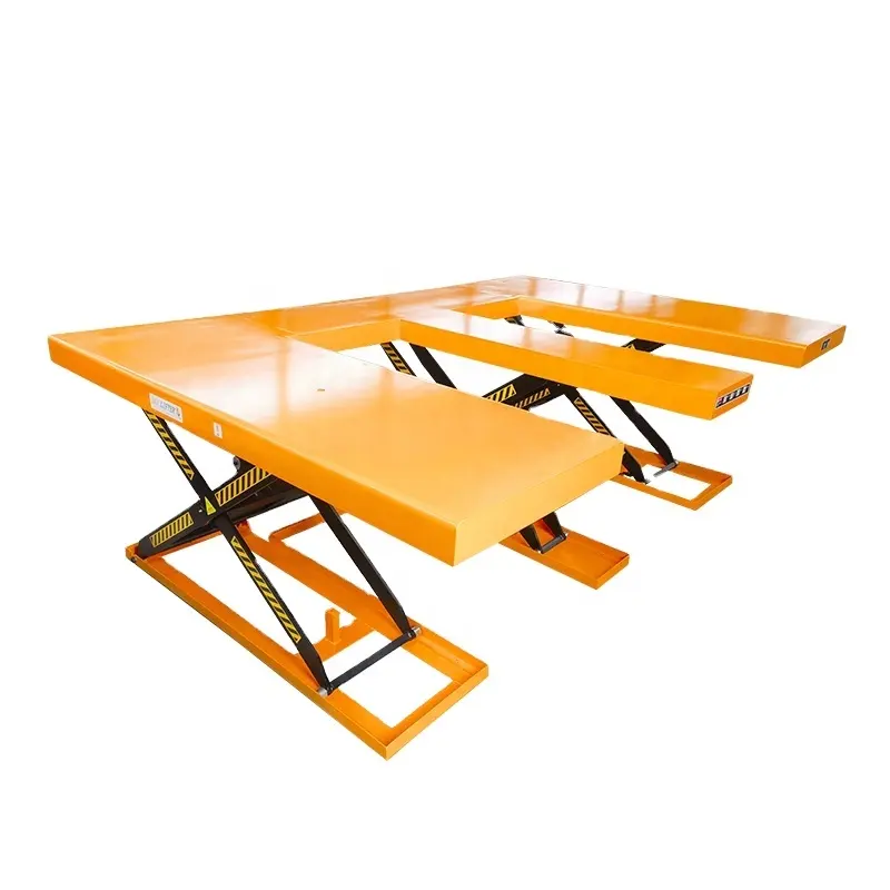 Factory Warehouse Use Customized Strong Portable E Type Scissor Lift Table Hydraulic