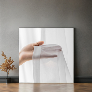 Innermor Rideaux et cantonnières de salon de luxe Décoration de fenêtre de chambre à coucher blanche solide Rideau transparent avec cantonnière - Product Image 3