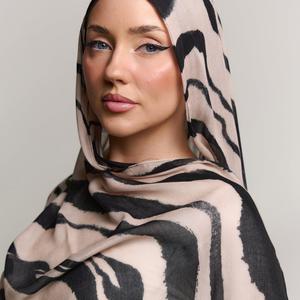 Hiyab Modal Premium con Estampado Musulmán, Logotipo Personalizado, Pañuelo para las 4 Estaciones, Personalizable, Transpirable, Moda Islámica, Cómodo y Elástico - Product Image 2