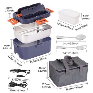 1.8L riscaldamento elettrico pranzo calda in acciaio inox cibo riscaldatore per il lavoro camion casa stile moderno per i pranzi domestici sul posto di lavoro - Product Image 5