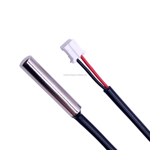 Fábrica 304 Aço Inoxidável Cilíndrico NTC Temp Sensor sonda 5 6 mm 30 40mm para New Energy Vehicle Battery Cooling Tank - Product Image 1