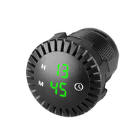 Vente en gros d'horloges de tableau de bord 12V 24V pour voiture, horloge numérique LED pour voiture