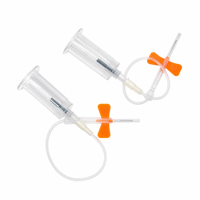 Aiguille papillon médicale Sol-KL 21G 23G 25G, aiguille de prélèvement sanguin sécurisée, aiguille médicale stérile pour hôpital