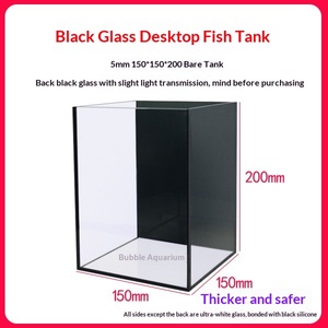Pecera Ultra Transparente para <span class=keywords><strong>Peces</strong></span> Betta, Mini Pecera de Escritorio, Especial para Betta de Tailandia, Pecera Ultra Transparente para Transmisión en Vivo, Pecera de Cristal - Product Image 2