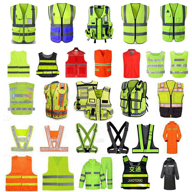 Cheap Reflective Custmizeable Logo Solar Power Red Mesh Safety Vest For Construction